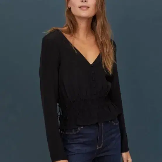 H&M V넥 블라우스 새거 1