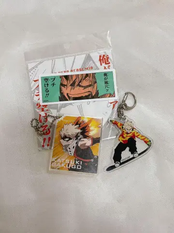 히로아카 바쿠고 카츠키 아크릴 키링 시계 부품 스티커 세트