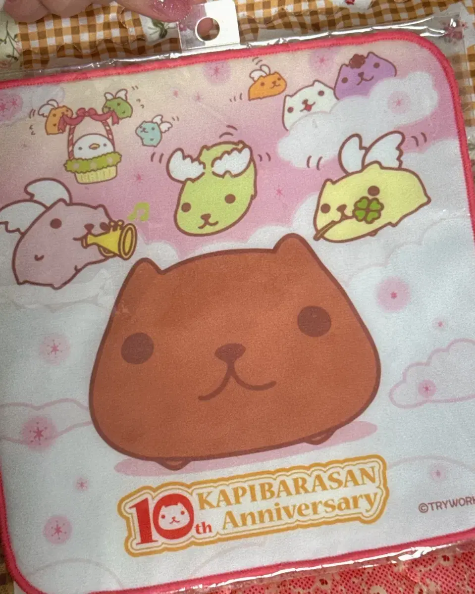 Japan's classic vintage copybala 10th anniversary angel handkerchief