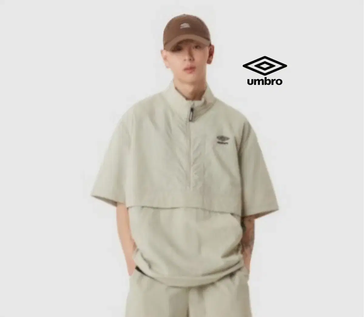 남성 상태굿 엄브로 2023 반팔 아노락 바람막이