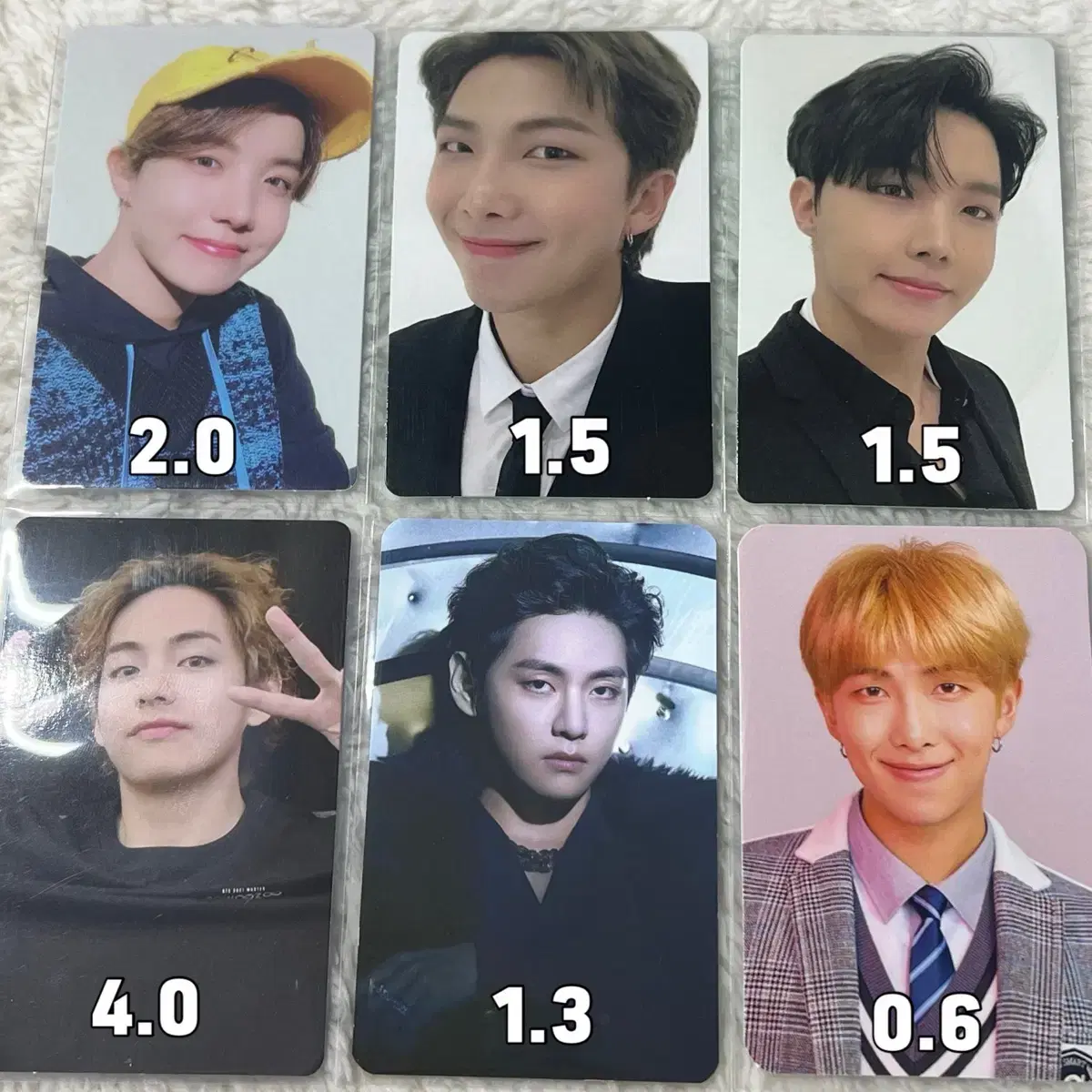 방탄소년단포카 남준 호석 태형 메모리즈 소우주 블레 스파콘 프루프