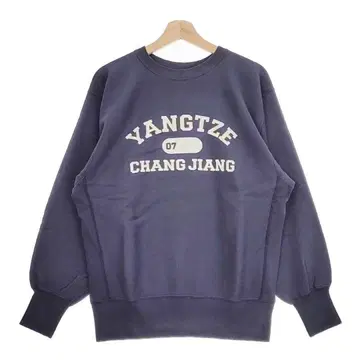 CIOTA SWEAT SHIRTS PRINTED NAVY 6 COTTON