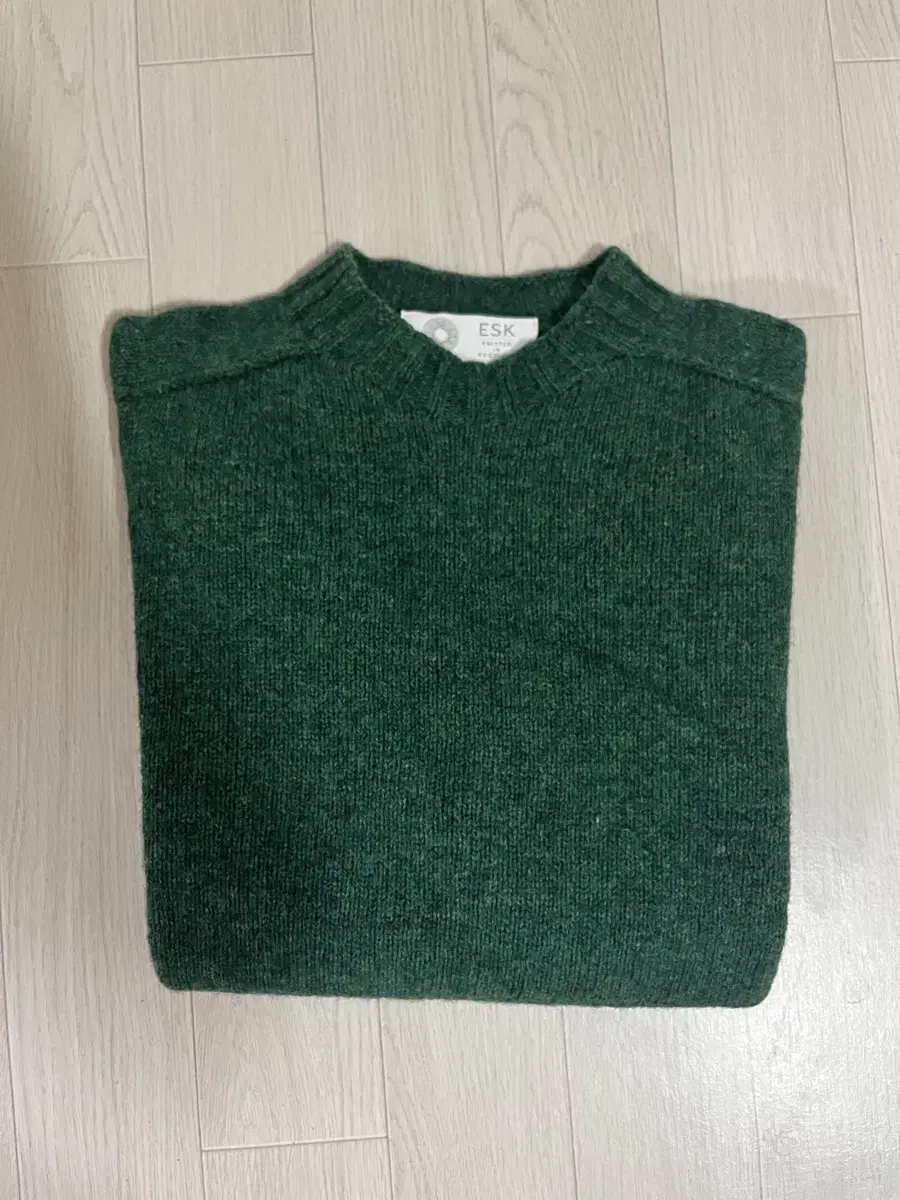 Andy Seamless Brush Shetland Knit Green M