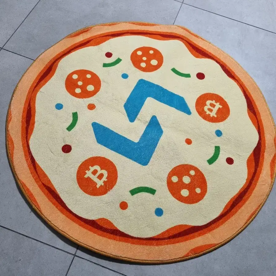 Bitget 로고 비트코인 러그 카페트