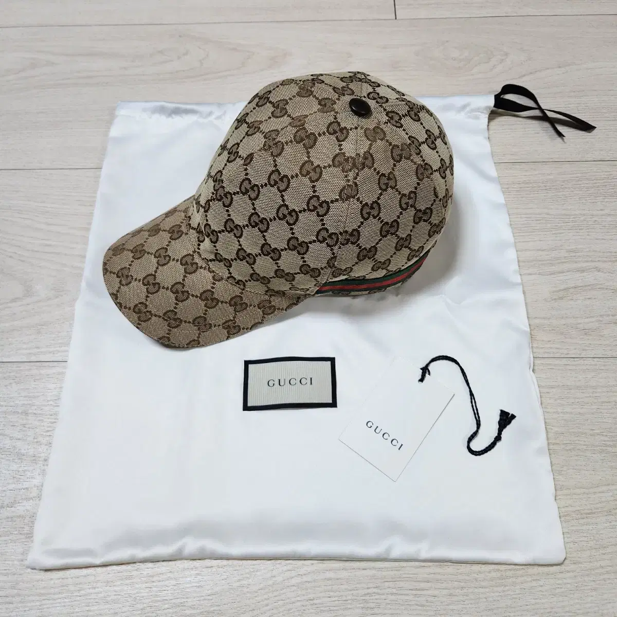 정품 구찌 오리지널 캔버스 볼캡 L (58~59cm)