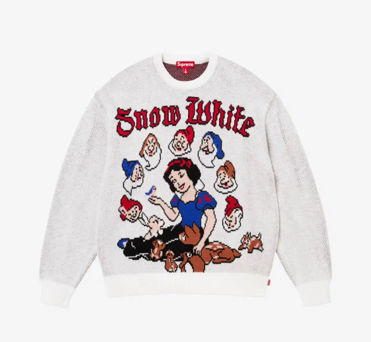 [XXL]슈프림 스노우 화이트 스웨터 화이트 - 24FW