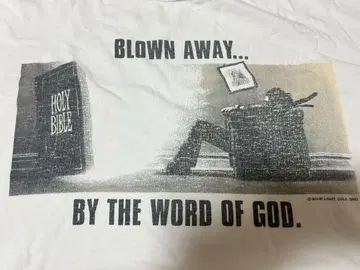90s maxell 패러디 Jesus 기업 티셔츠 USA제