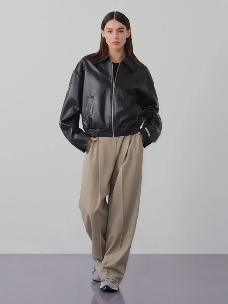 Instant Punk Leather Blouson Black