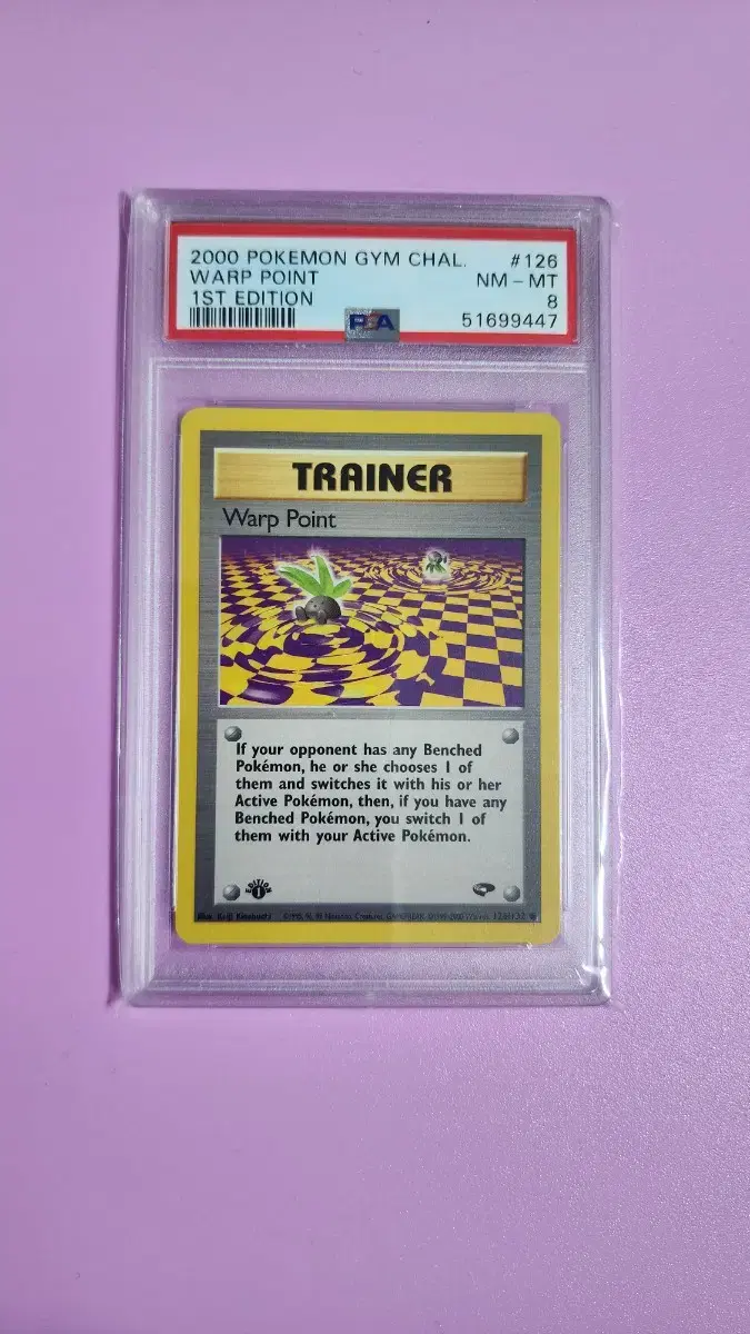 Warp Point - 1st Edition - PSA 8 - 포켓몬카드
