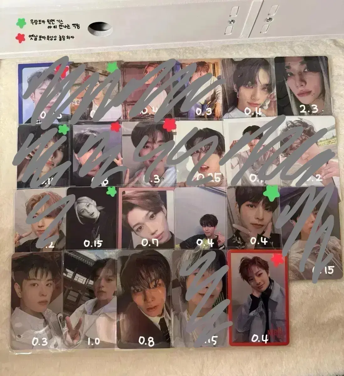 스키즈 앨포 미공포 럭드 포카 양도 방찬리노창빈현진한필릭스승민아이엔