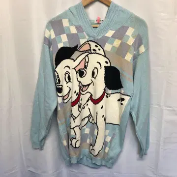 디즈니 빈티지 101마리 강아지 후드티 니트