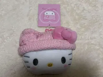 산리오 헬로키티 페이스 모양 파우치 백 참