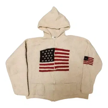 에콰도르 니트 에콰도르 니트 지퍼 후드티 90년대 별표