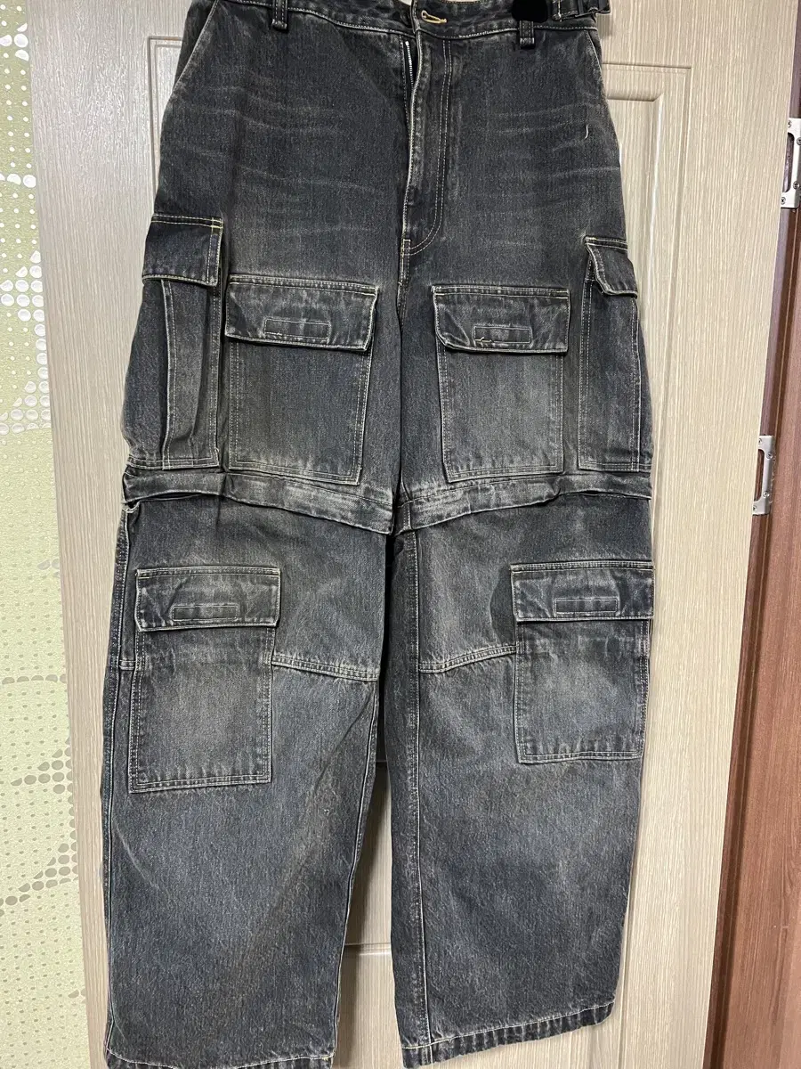 발렌시아가 카고 데님 s사이즈