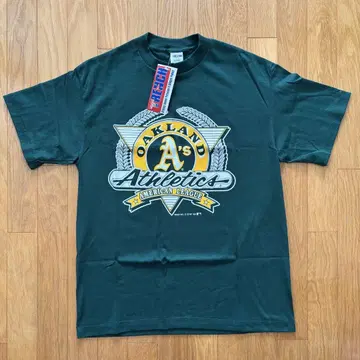 90s 데드스탁 트렌치 애슬레틱스 티셔츠 USA제