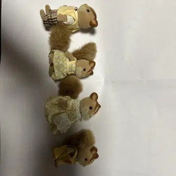 실바니안 패밀리 다람쥐 인형 4개 세트