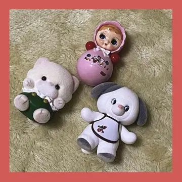 요시토쿠 봉제 인형 산에이 봉제 인형 오키아가리 폴로짱 핑크 캡슐 토이