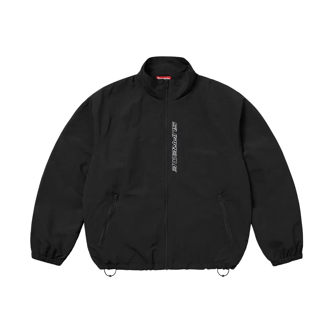 정품 XXL 슈프림 콘트라스트 집 트랙 자켓 블랙 25SS 바람막이 점퍼