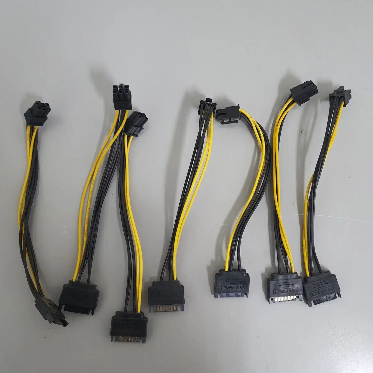 [무료배송] 중고 PCI to SATA 그래픽카드 연결 변환케이블 7개