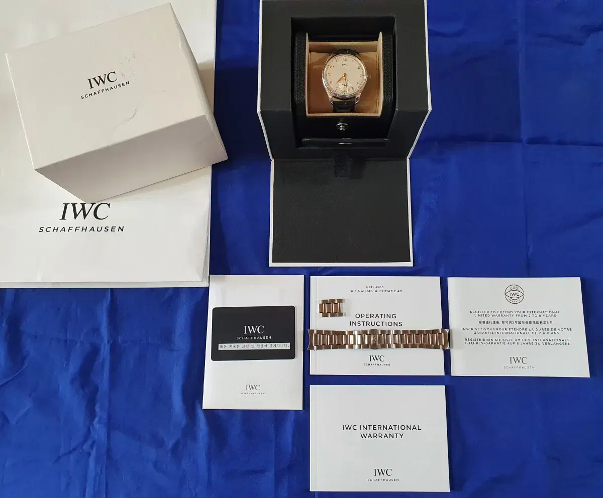 iwc 포르투기저40 골드핸즈 판매해요