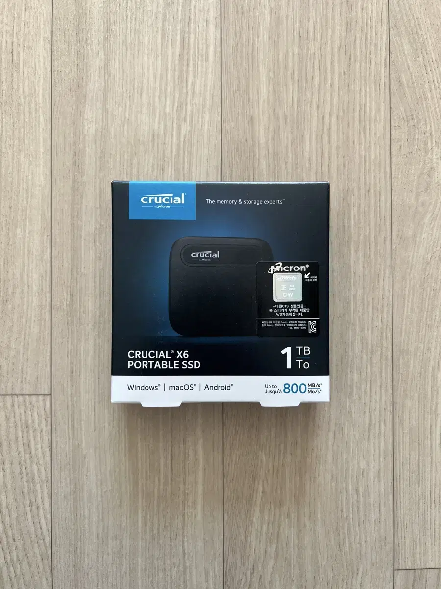Micron Crucial X6 External SSD (1TB)
