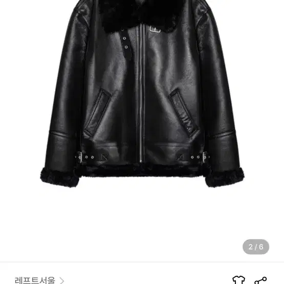 Left Seoul Aviator B-3 Mustang Jacket [Black]_LMOJK03A2BK on