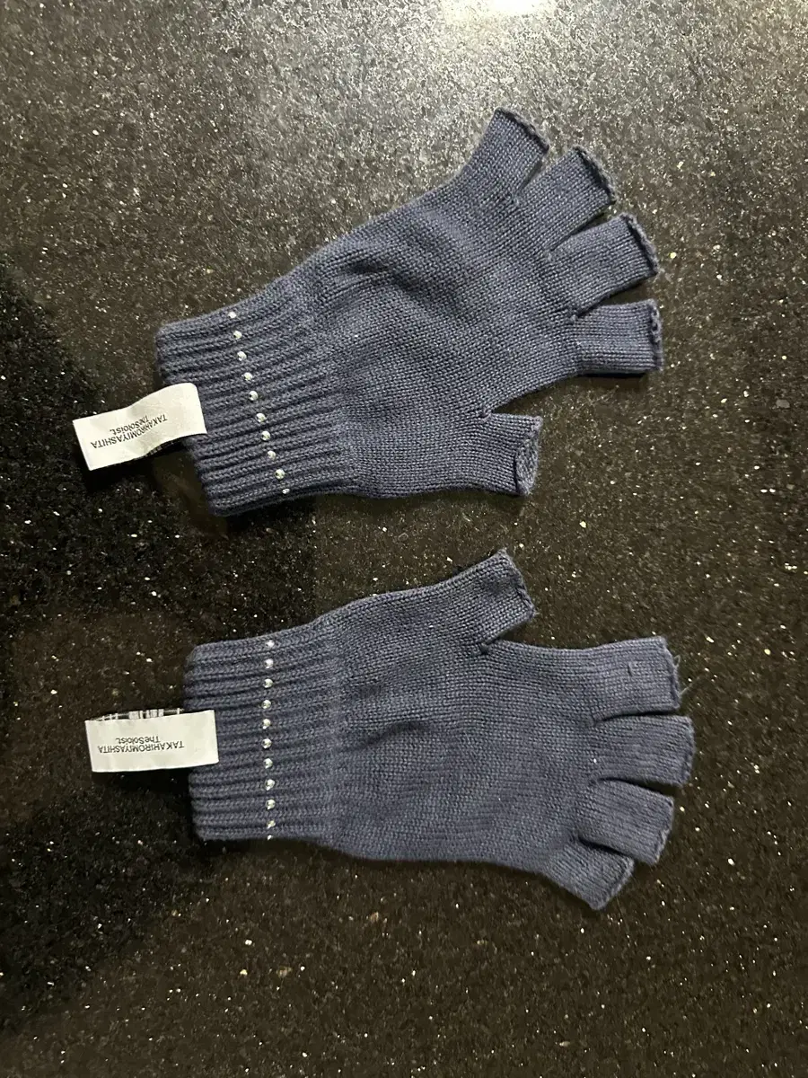 Soloist / 23AW Fingerless Gloves / Navy (Midnight)