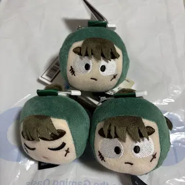 닌자 타마란타로 닌자 타마 나카자이케 나가시 페이스 배지 3개 세트