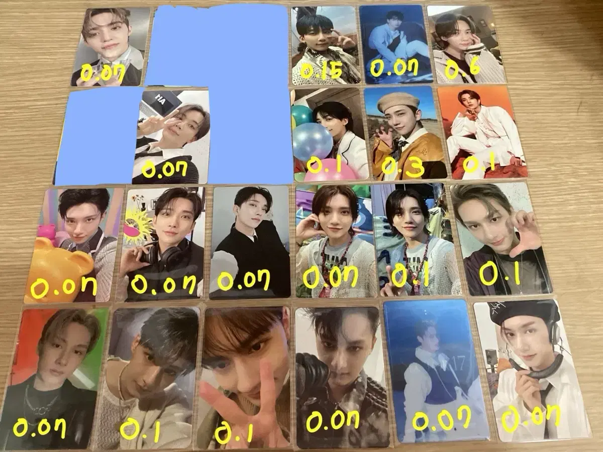 세븐틴 포카 판매 에스쿱스정한조슈아준호시원우우지디에잇민규도겸승관버논디노