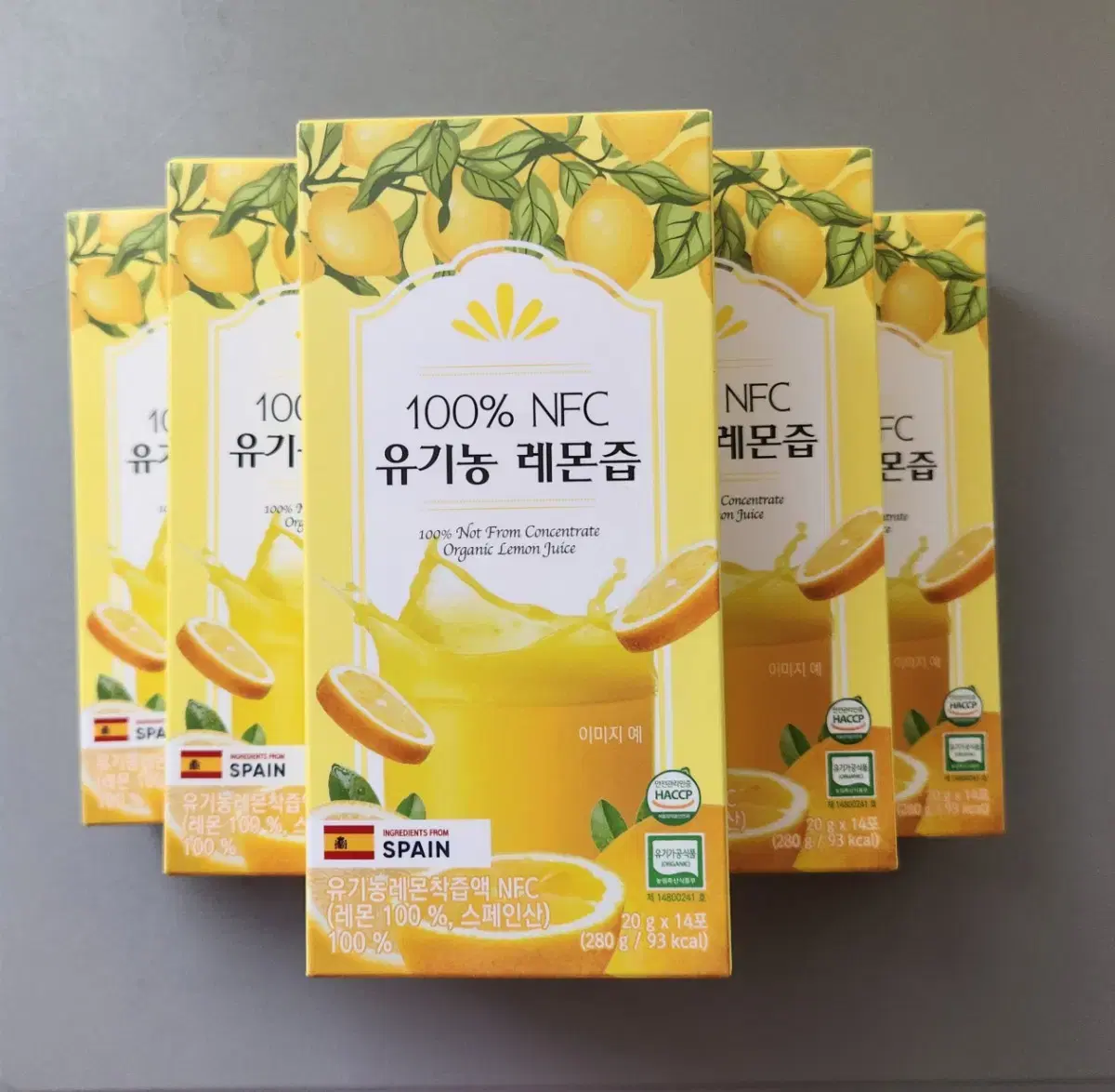 (5 boxes) NFC 100% Organic Lemon Juice