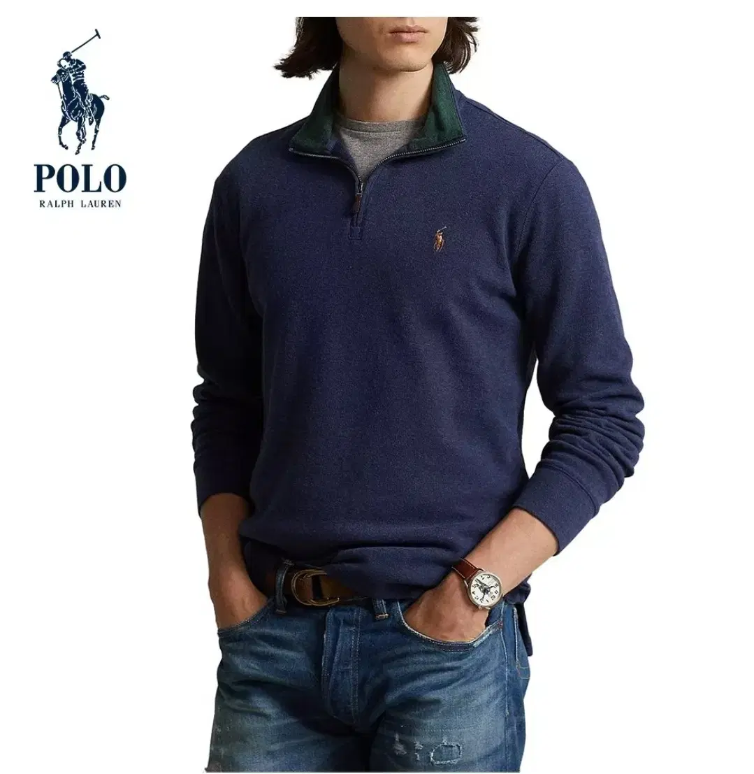 polo 폴로 랄르로렌 하프집업 풀오버 팝니다(리얼반값)
