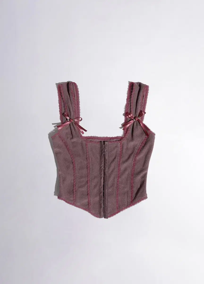 Rosy Terry Corset Top Purple