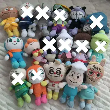 호빵맨 봉제 인형 세트 프리치 콩