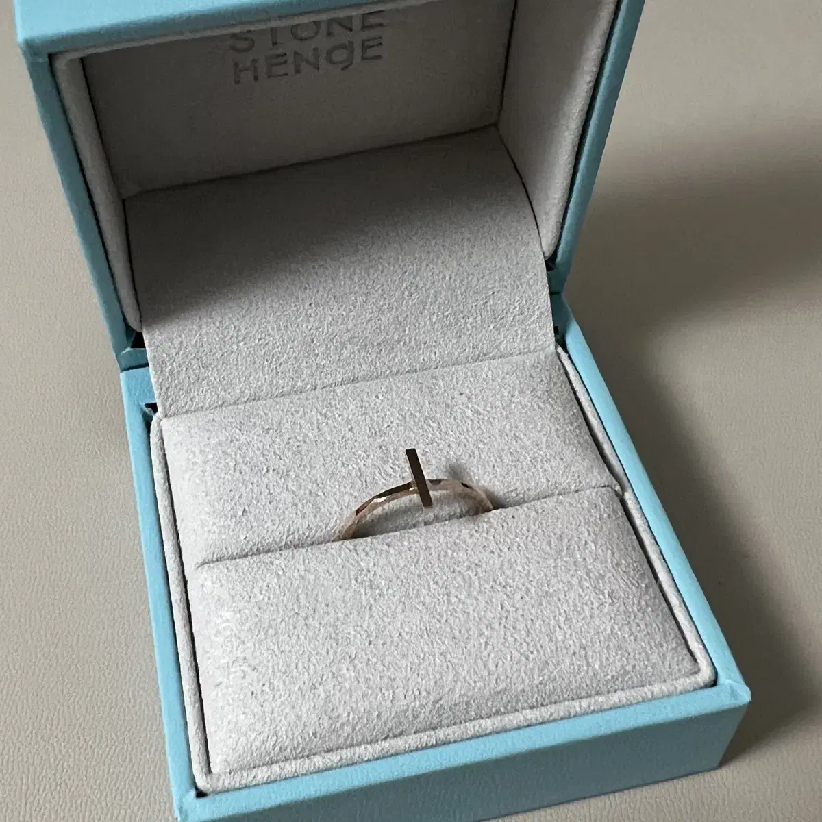 Stonehenge 14K Stick Ring T0704 Rose Gold New Product