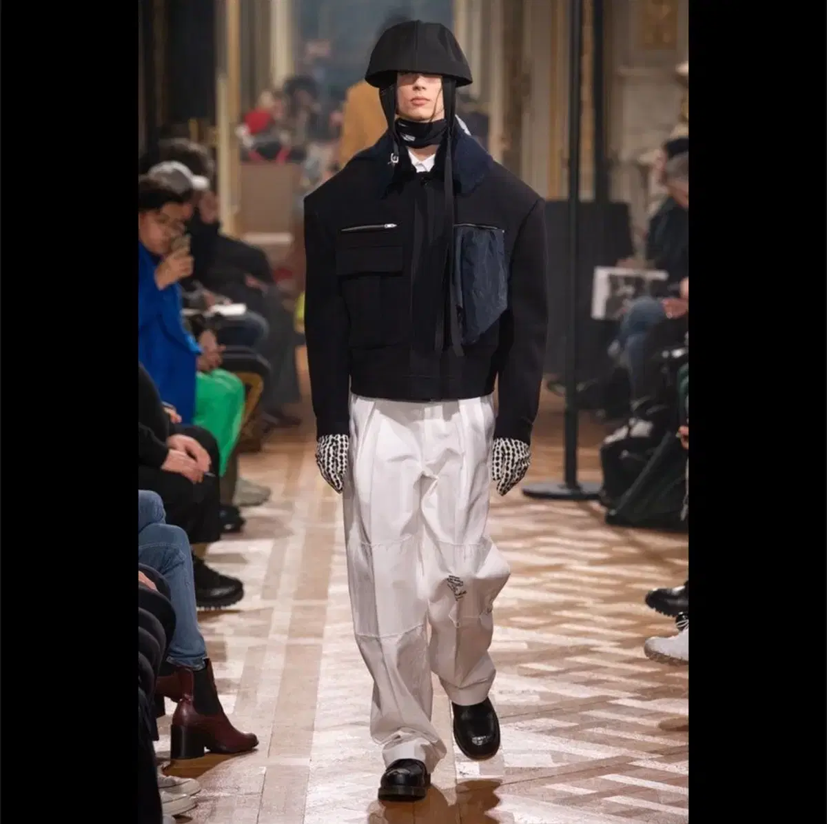 라프시몬스 19AW 밀리터리 크롭 자켓
