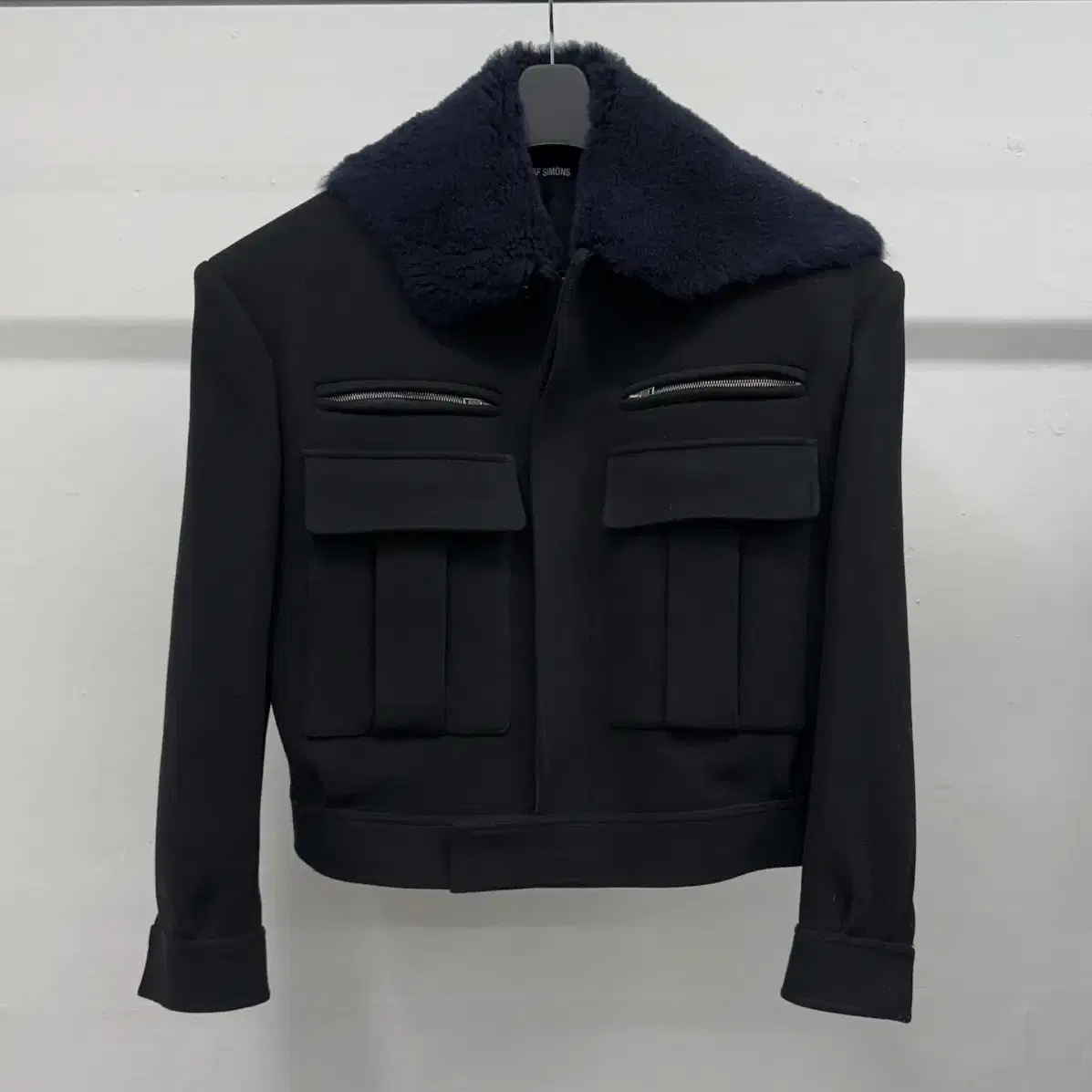 라프시몬스 19AW 밀리터리 크롭 자켓