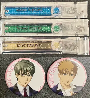 토키모 GS3 네임 키링 캔뱃지 카스가 태양 후지산 아라시 네이비 타마오