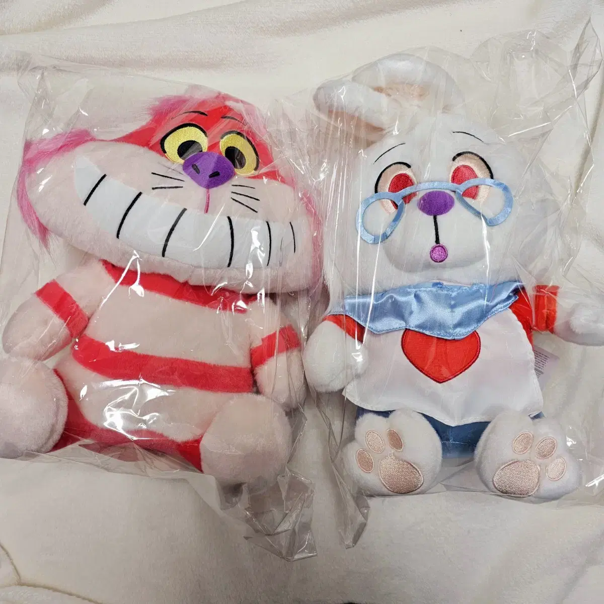 디즈니 앨리스 체셔고양이 화이트래빗 인형 정품