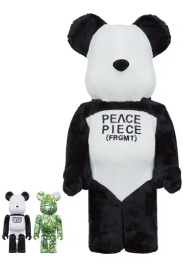 fragmentdesign PANDA100%&400% 3PCS 베어브릭