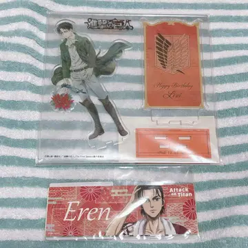 진격의 거인 리바이 벌스데이 아크릴 스탠드 극락탕 세트