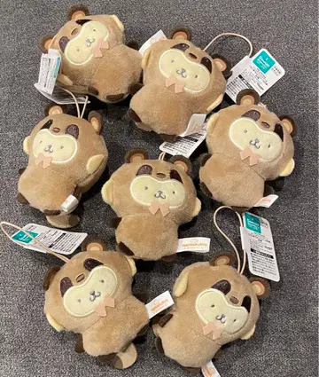 7점 폼폼푸딩 산리오 동물 인형옷 마스코트 너구리 편