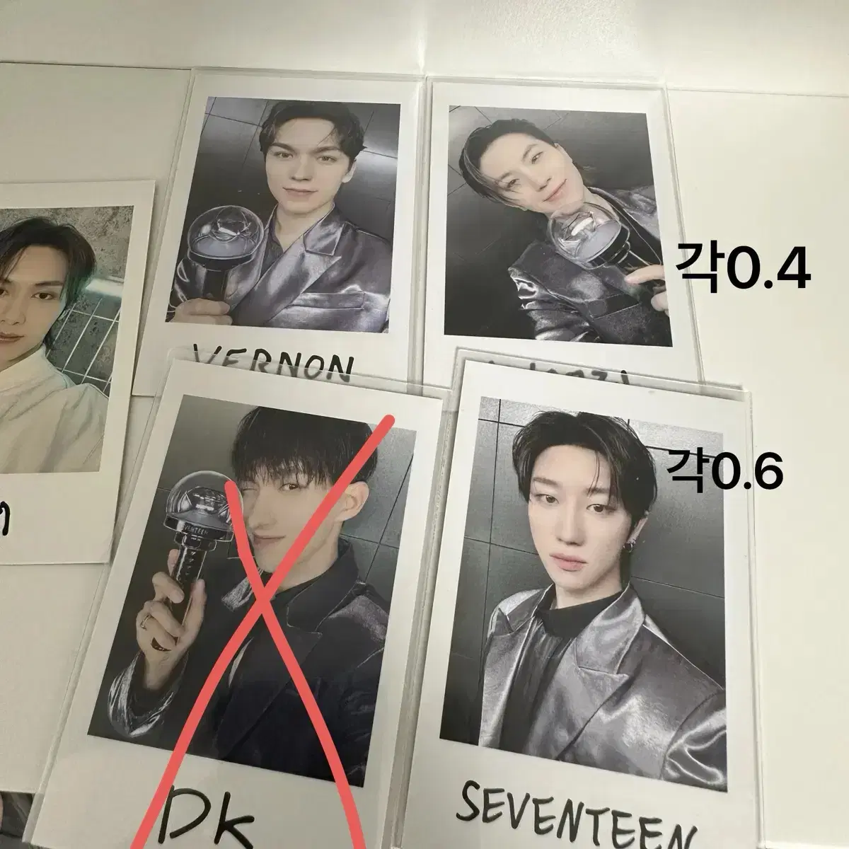 세븐틴  재팬 인스턴트 포토 스티커 카드 폴라 포카 양도