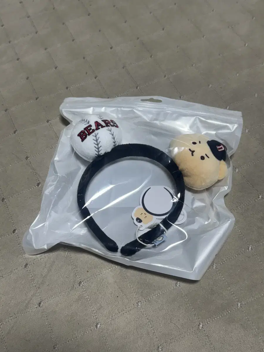 두산 두산베어스 망곰굿즈 망곰머리띠 야구머리띠