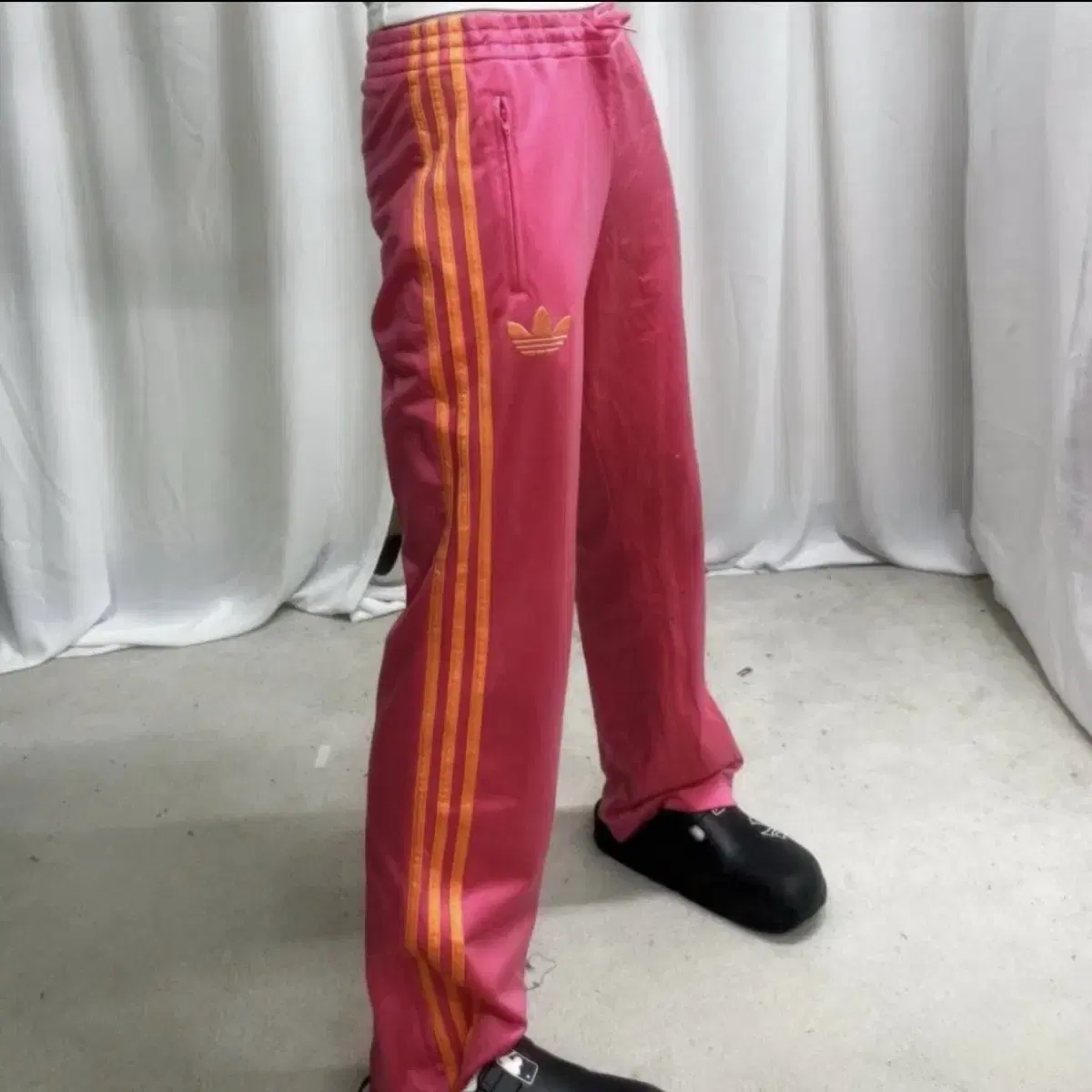 Adidas pink firebird training pants