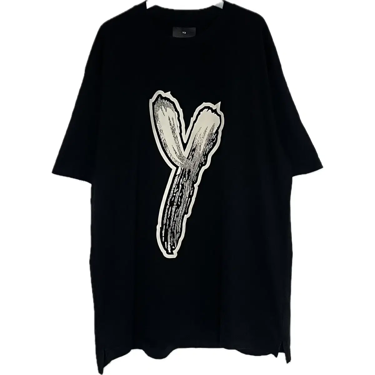 [XL] 요지야마모토 Y3 아디다스 오버핏 블랙 반팔 티셔츠