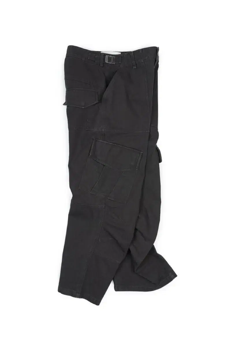 [L] yiyae Oxford Panel Cargo Pants Charcoal