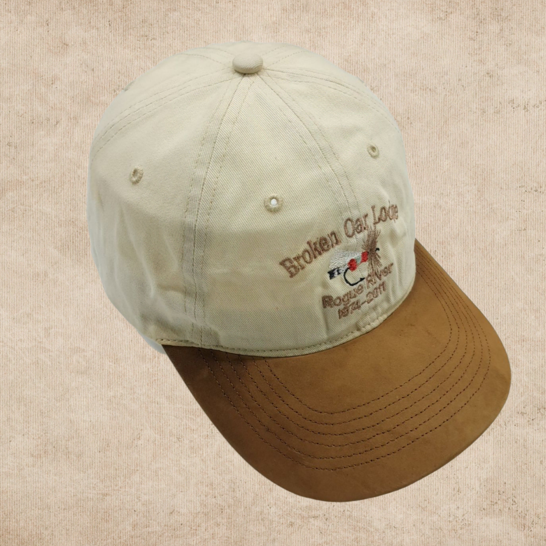 (H14)Broken Oar Lodge suede ball cap