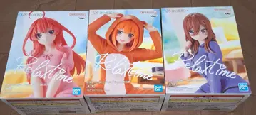 5등분의 신부 Relaxtime 미쿠, 네잎, 사월 피규어 3개 세트