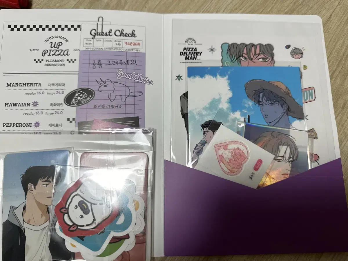 Pizza delivery man and Gold Palace Pizza delivery man Goodies set Dough worker set WTS