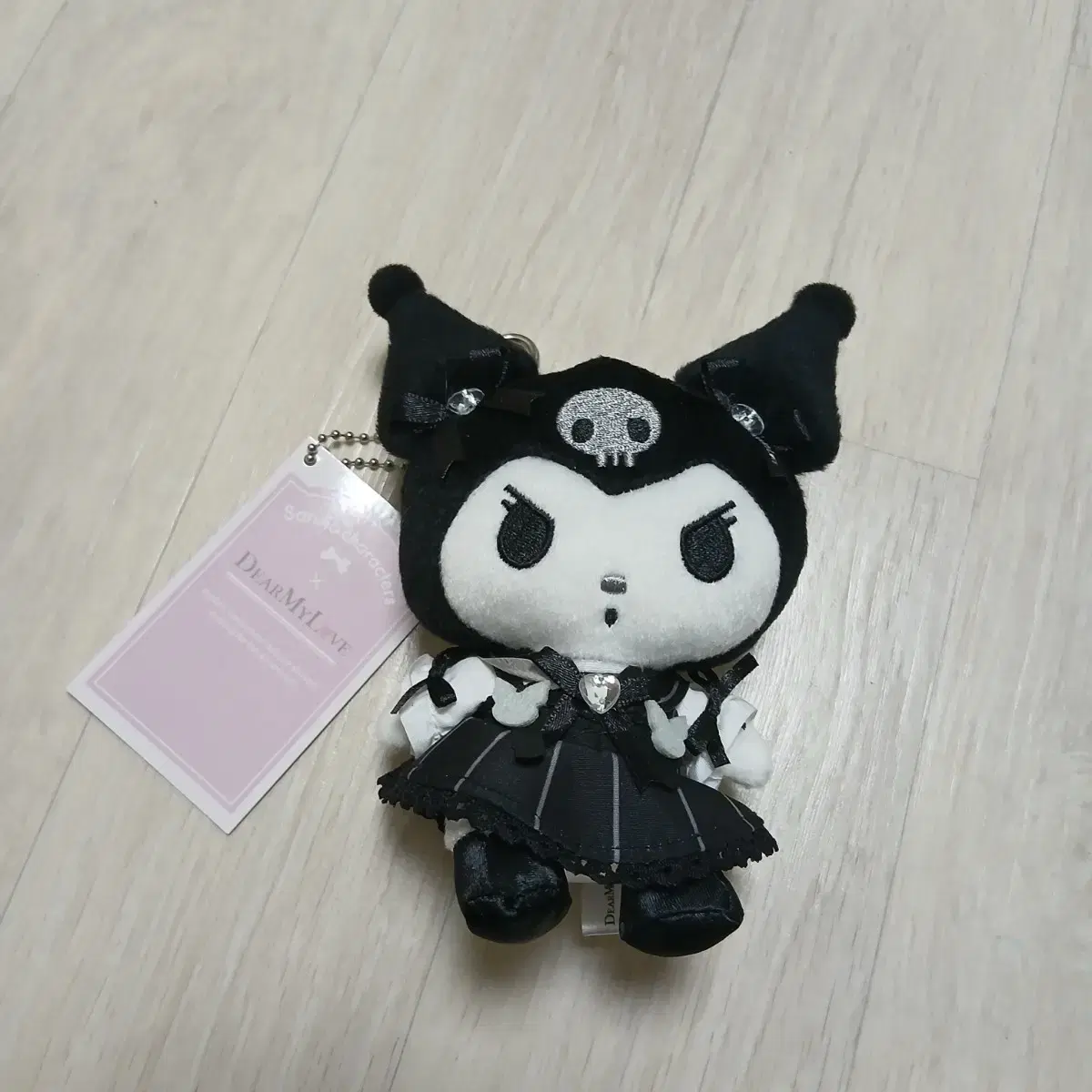 Sanrio Doremi Dear My Love Dress Kuromi Mascot doll Keyring
